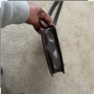 Gucci Dark Brown Leather Messenger Bag